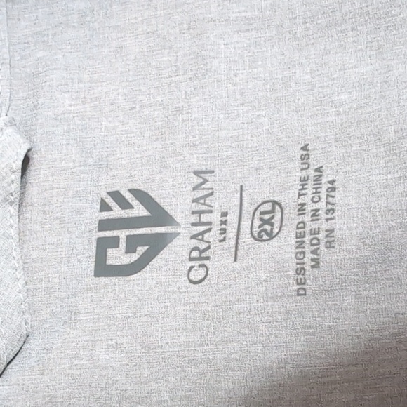 1764 Graham Luxe Kash Lightweight Golf Jacket Men’s Size 2XL in Grey - Picture 2 of 9